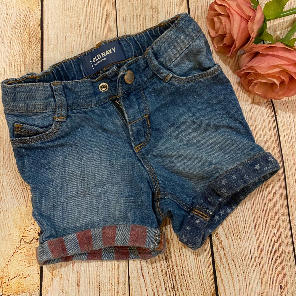 Old Navy Boyfriend Cut “Patriotic” Jean Shorts🇺🇸